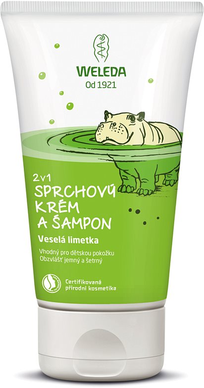 Weleda Kids Cheerful Lime Shower Cream and Shampoo for Children 2 In 1