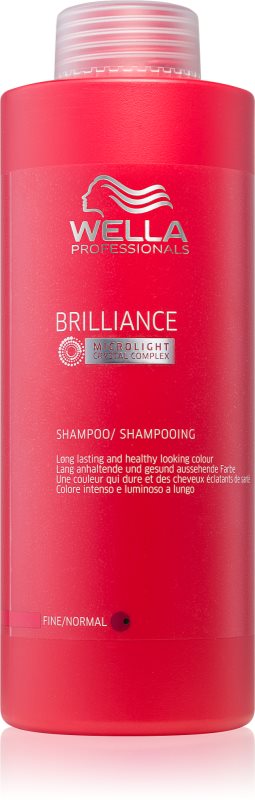 Wella professionals brilliance, shampoing pour cheveux fins et colorés