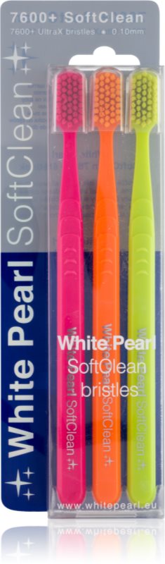 White Pearl 7600+ SoftClean zubní kartáčky soft 3 ks