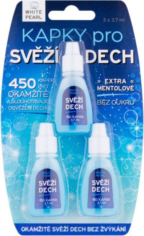 White Pearl Dental Care gouttes pour une haleine fraîche