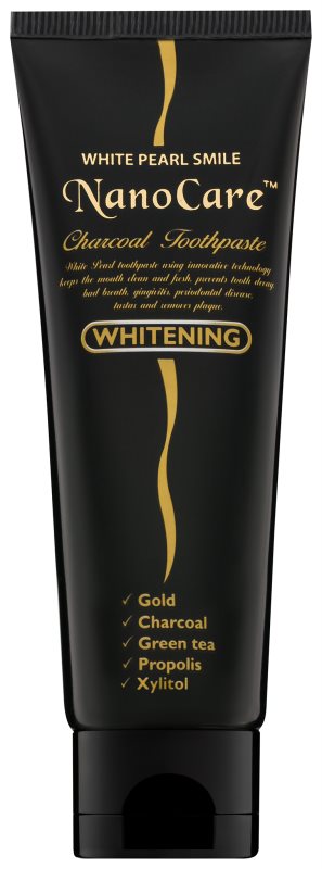White Pearl NanoCare Whitening Toothpaste with Activated Charcoal and Nanoparticles of Gold