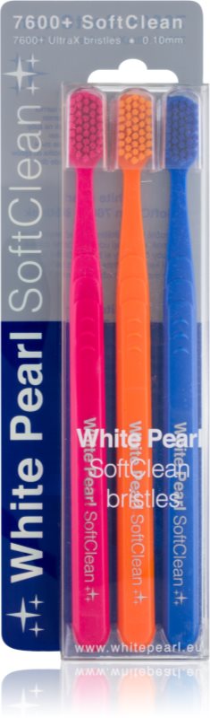 White Pearl 7600+ SoftClean zubné kefky soft 3 ks