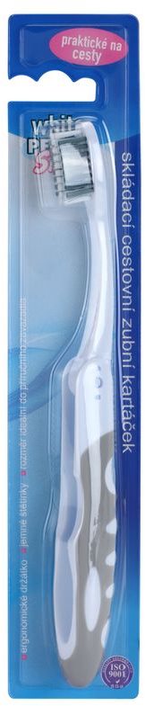White Pearl Smile periuta de dinti pliabila pentru calatorii