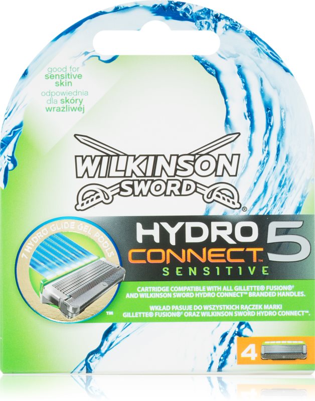 Wilkinson Sword Hydro Connect 5 Змінні картриджі для чутливої шкіри