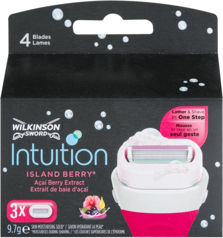 Wilkinson Sword Intuition Island Berry rezerva Lama 3 pc