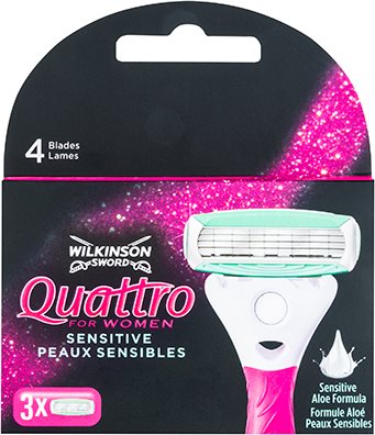 Wilkinson Sword Quattro for Women Sensitive rezerva Lama 3 pc