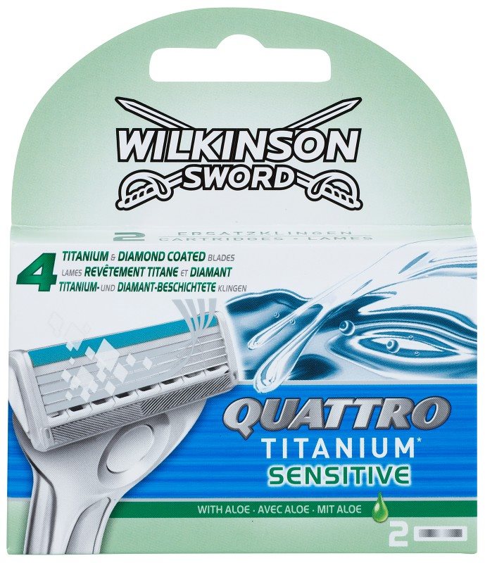 Wilkinson Sword Quattro Titanium Sensitive recarga de lâminas