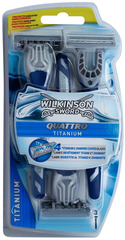Wilkinson Sword Quattro Titanium Einwegrasierer 3 pc