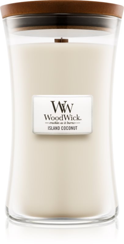 Woodwick Island Coconut bougie parfumée 609,5 g grande