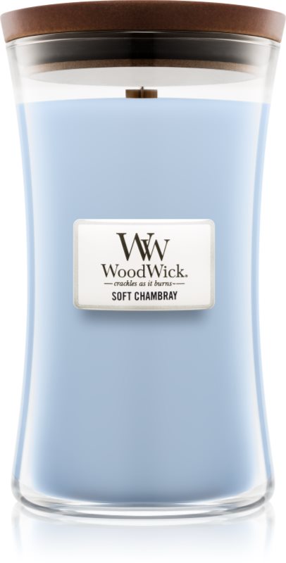 Woodwick Soft Chambray Geurkaars 609,5 gr Groot