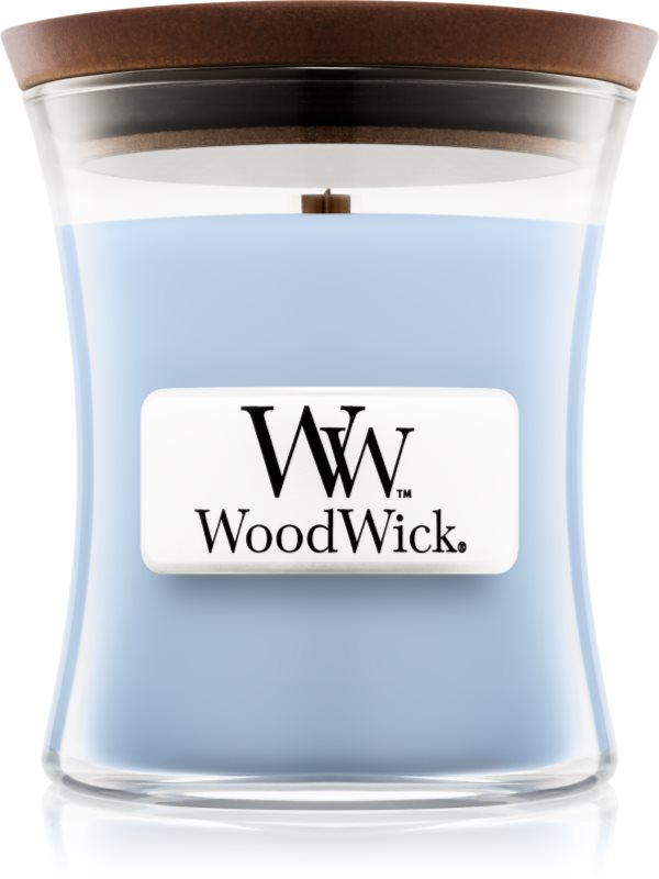 Woodwick Soft Chambray vonná svíčka 85 g malá