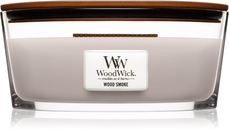 Woodwick Wood Smoke bougie parfumée 453,6 g avec mèche en bois (Hearthwick)