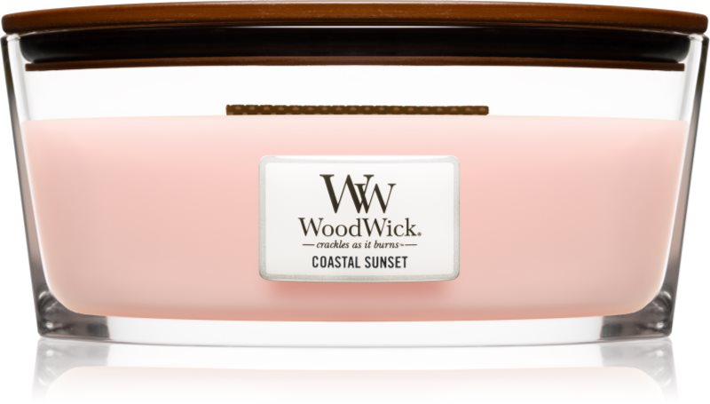 Woodwick Coastal Sunset bougie parfumée 453,6 g avec mèche en bois (Hearthwick)