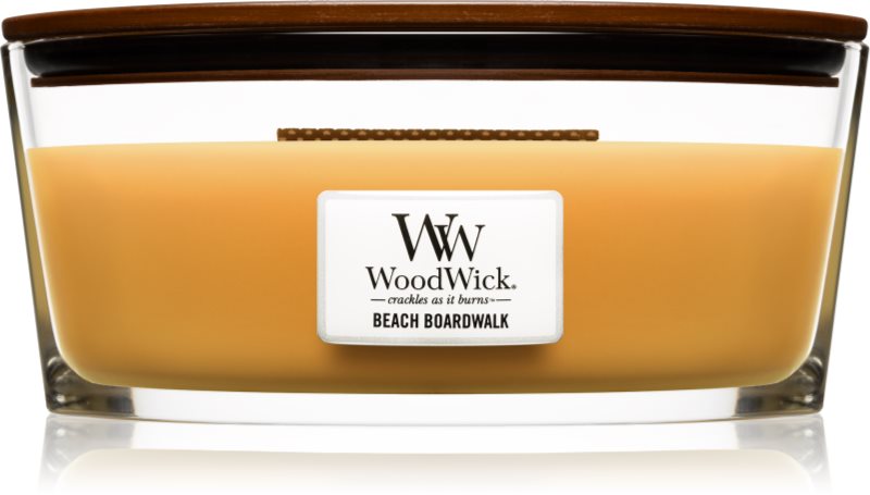 Woodwick Beach Boardwalk bougie parfumée 453,6 g avec mèche en bois (Hearthwick)
