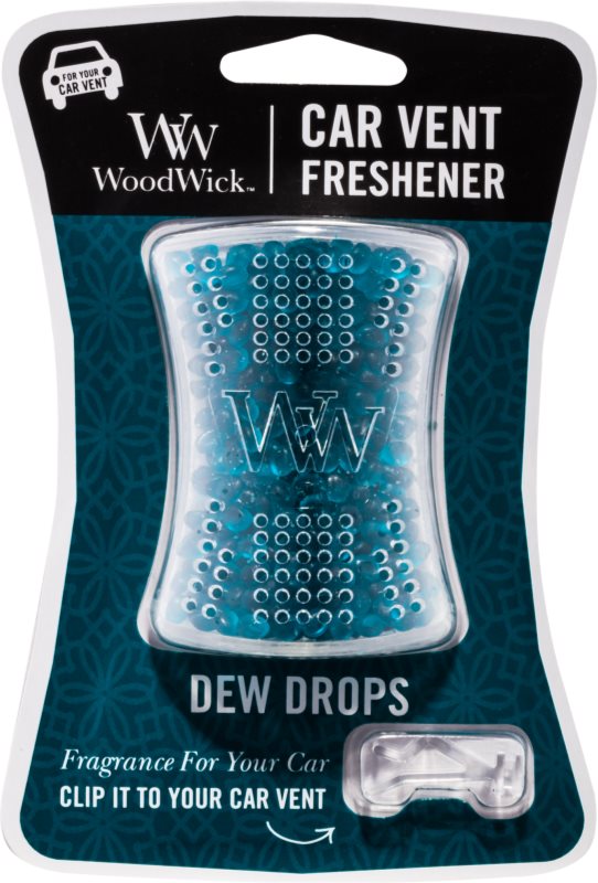 Woodwick Dew Drops désodorisant voiture clip