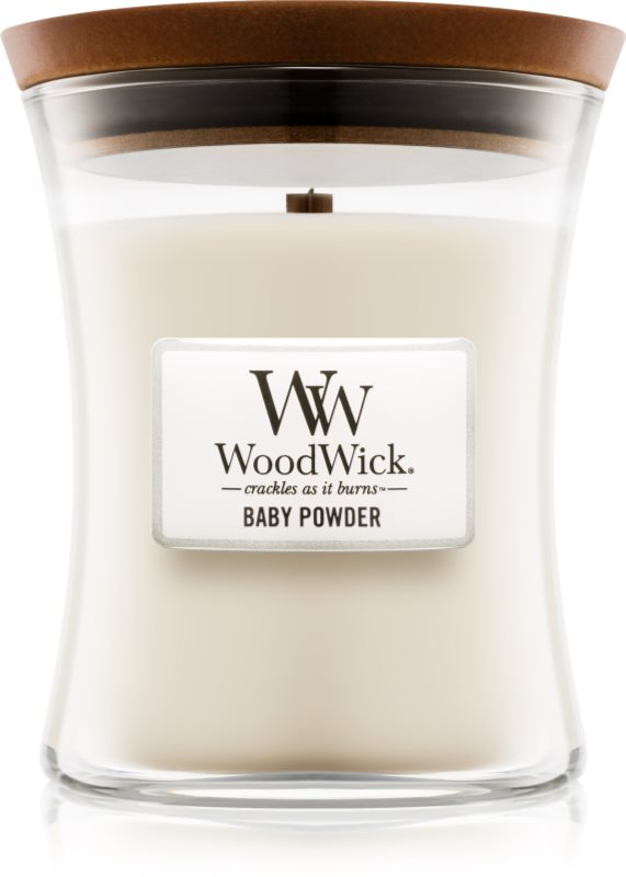 Woodwick Baby Powder Geurkaars 275 gr Medium