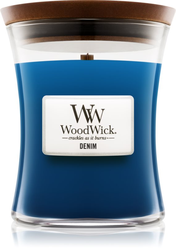 Woodwick Denim vonná sviečka 275 g stredná