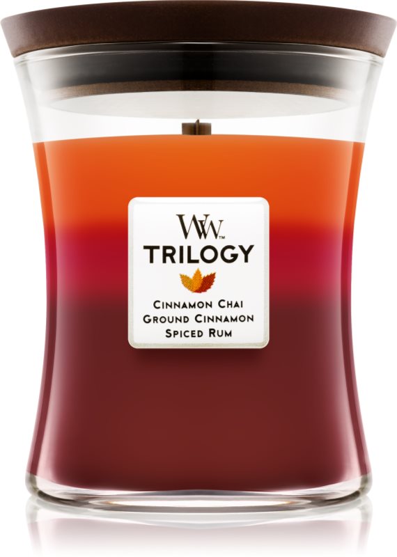 Woodwick Trilogy Exotic Spices Geurkaars 275 gr Medium