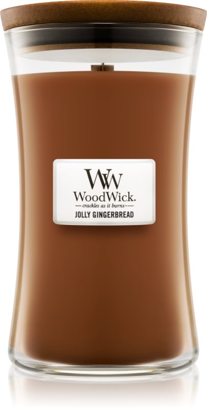 Woodwick Jolly Gingerbread bougie parfumée 609,5 g grande