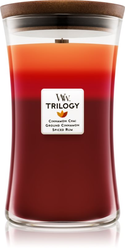 Woodwick Trilogy Exotic Spices lumanari parfumate 609,5 g mare