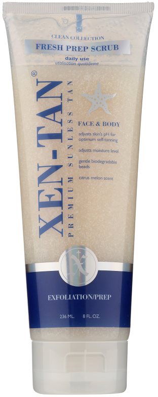 Xen-Tan Clean Collection osvežilni piling za telo za podaljševanje porjavelosti