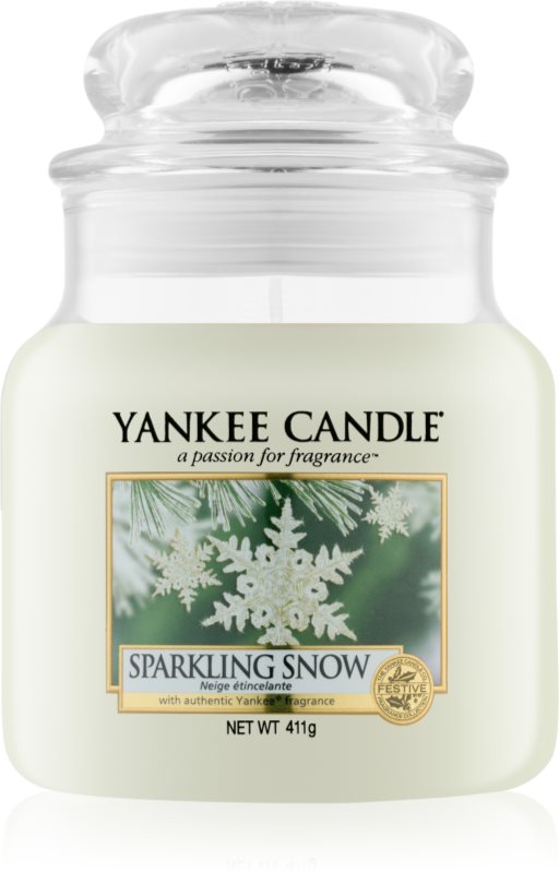 Yankee Candle Sparkling Snow świeczka zapachowa 411 g Classic średnia