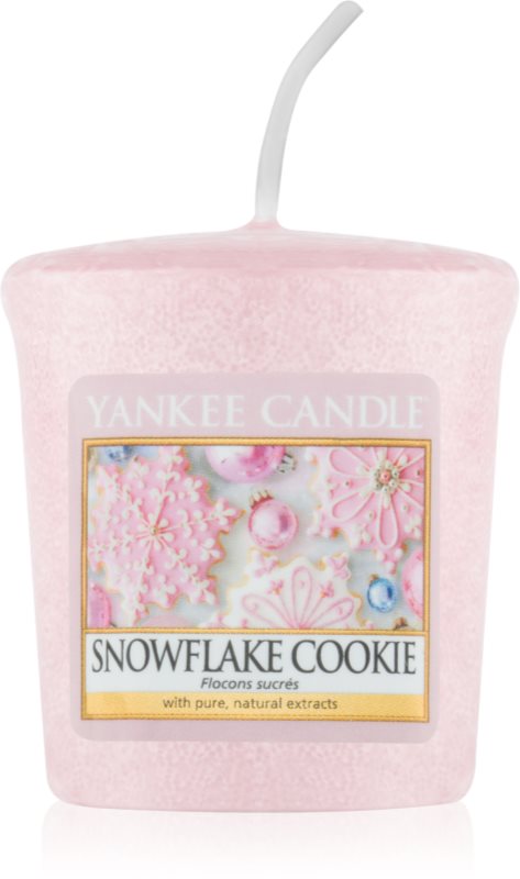 Yankee Candle Snowflake Cookie votívna sviečka 49 g