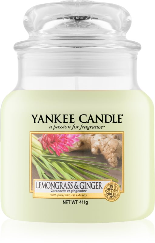 Yankee Candle Lemongrass & Ginger Geurkaars 411 gr Classic Medium