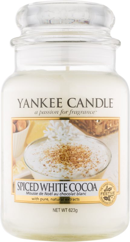 Yankee Candle Spiced White Cocoa Scented Candle 623 g Classic Large