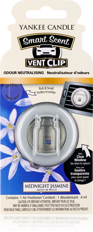 Yankee Candle Midnight Jasmine Auto luchtverfrisser 4 ml Clip