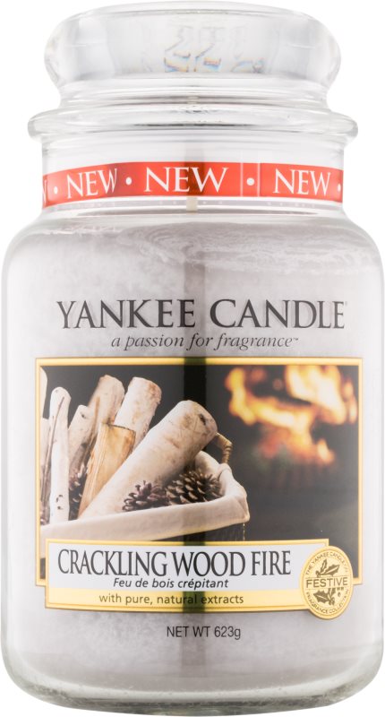 Yankee Candle Crackling Wood Fire lumanari parfumate 623 g Clasic mare