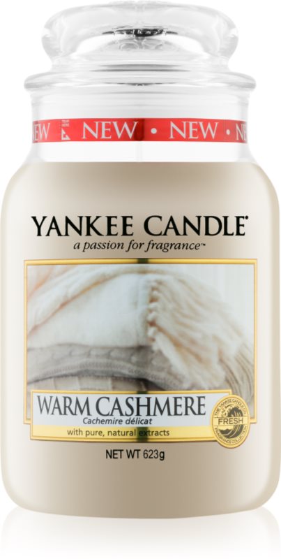 Yankee Candle Warm Cashmere illatos gyertya 623 g Classic nagy méret
