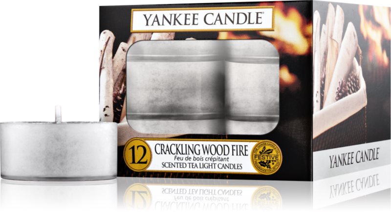 Yankee Candle Crackling Wood Fire lumânare 12 buc