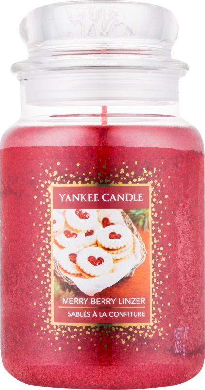 Yankee Candle Merry Berry Linzer Scented Candle 623 g Classic Large