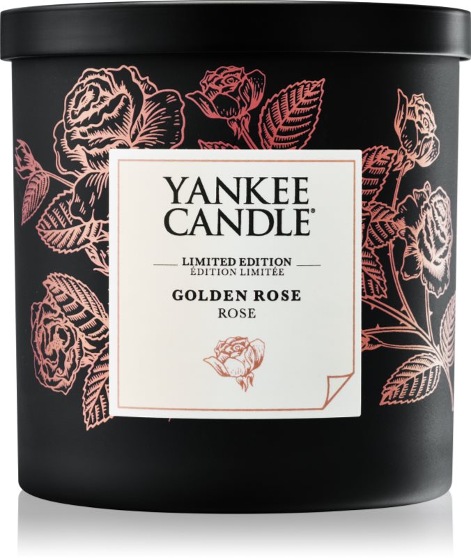Yankee Candle Golden Rose illatos gyertya 198 g kicsi