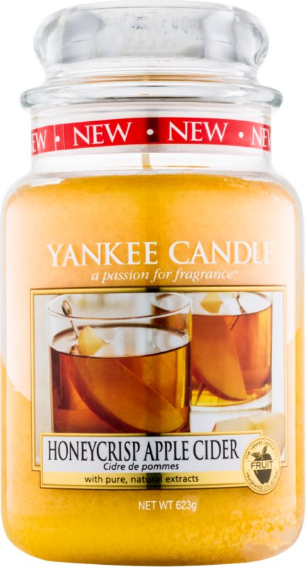 Yankee Candle Honeycrisp Apple Cider lumânare parfumată 623 g Clasic mare