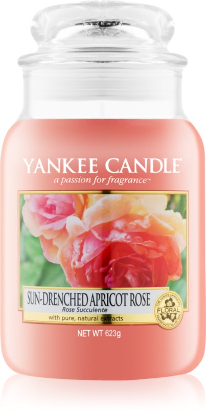 Yankee Candle Sun-Drenched Apricot Rose świeczka zapachowa 623 g Classic duża