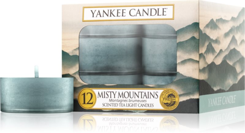 Yankee Candle Misty Mountains świeczka typu tealight 12 x 9,8 g