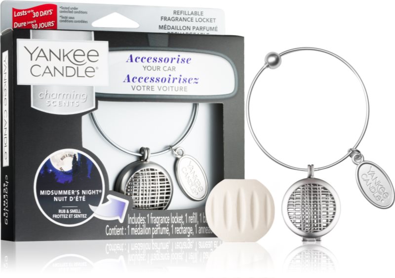 Yankee Candle Midsummer´s Night parfum pentru masina pandantiv + refill (Geometric)