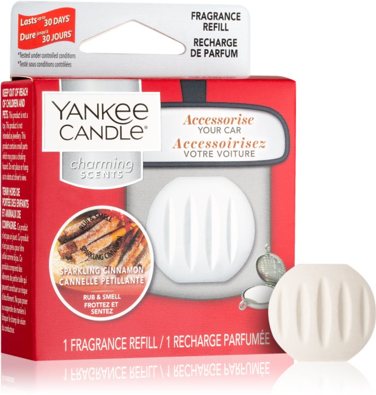 Yankee Candle Sparkling Cinnamon vôňa do auta náhradná náplň