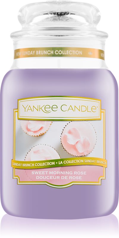 Yankee Candle Sweet Morning Rose vonná svíčka 623 g Classic velká