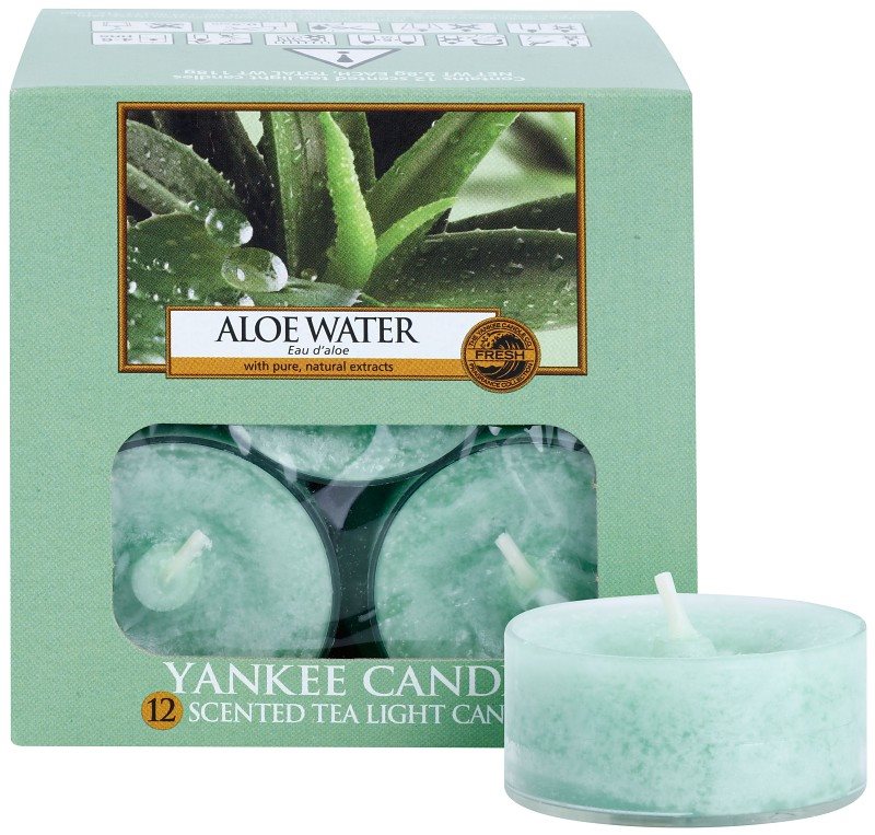 Yankee Candle Aloe Water Theelichtje 12 x 9,8 gr