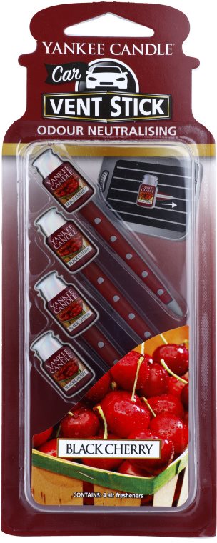 Yankee Candle Black Cherry Désodorisant voiture 4 pcs