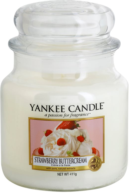 Yankee Candle Strawberry Buttercream lumanari parfumate 411 g Clasic mediu