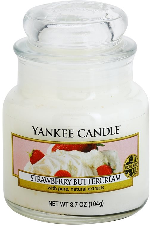 Yankee Candle Strawberry Buttercream vela perfumada 104 g Classic pequeña