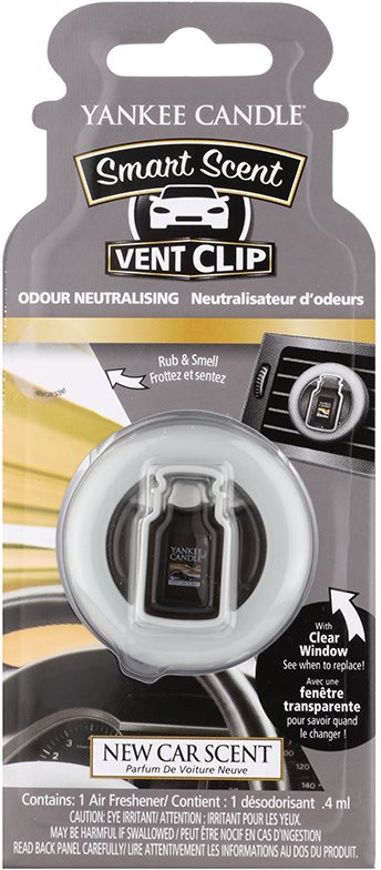 Yankee Candle New Car Scent illat autóba 4 ml clip