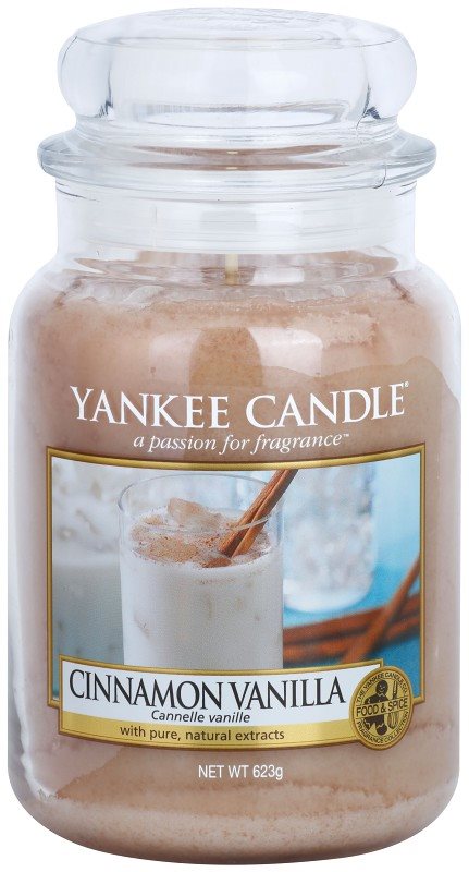Yankee Candle Cinnamon Vanilla illatos gyertya 623 g Classic nagy méret