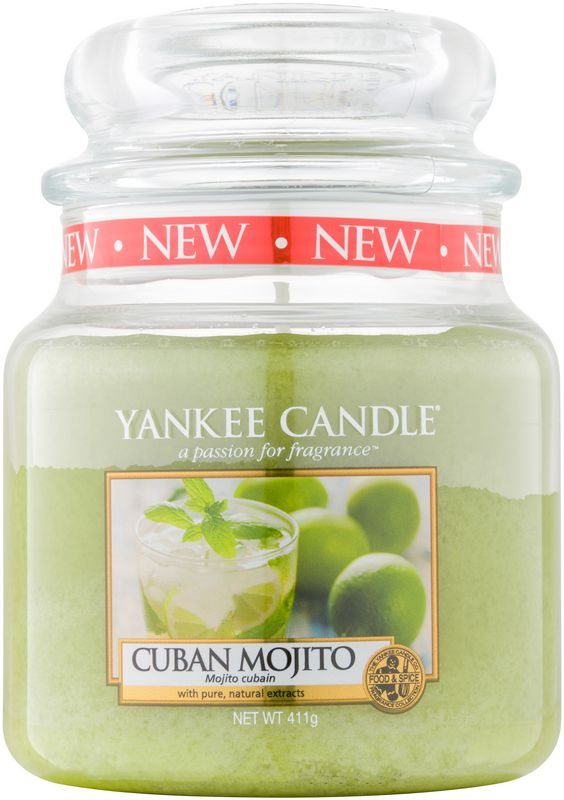 Yankee Candle Cuban Mojito vonná svíčka 411 g Classic střední