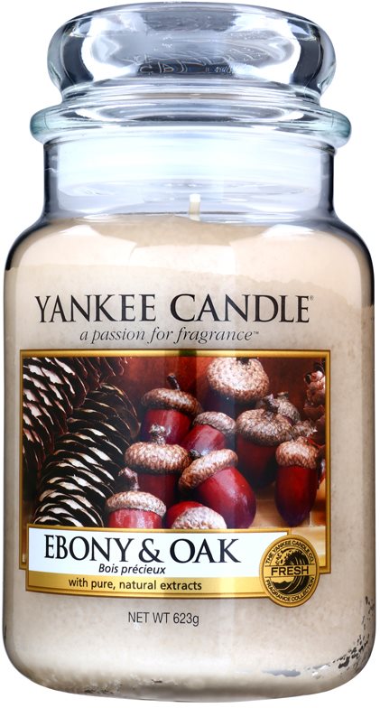 Yankee Candle Ebony & Oak Duftkerze 623 g Classic groß
