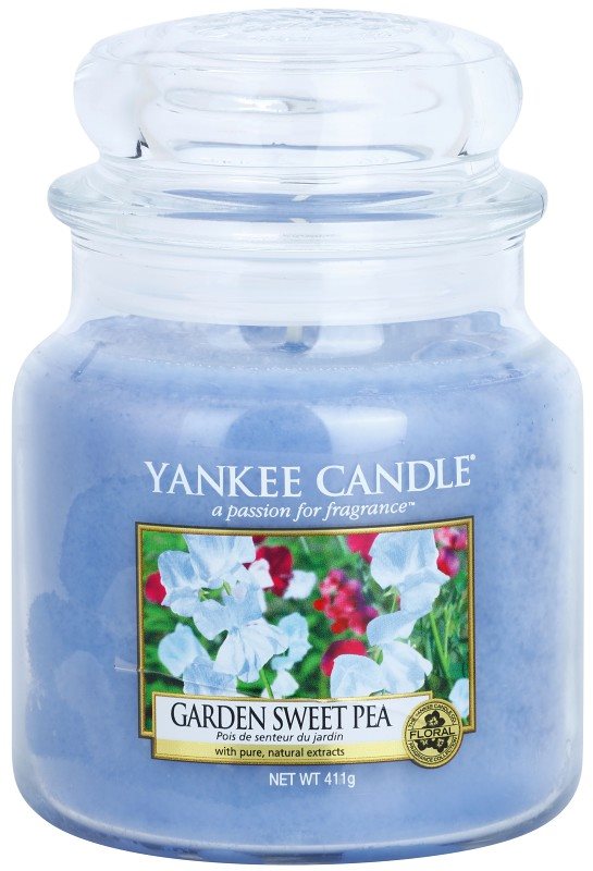Yankee Candle Garden Sweet Pea Scented Candle 411 g Classic Medium